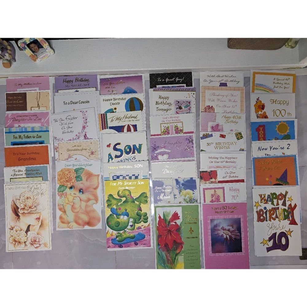 Lot Of 39 Popular Greetings Various Birthday Cards